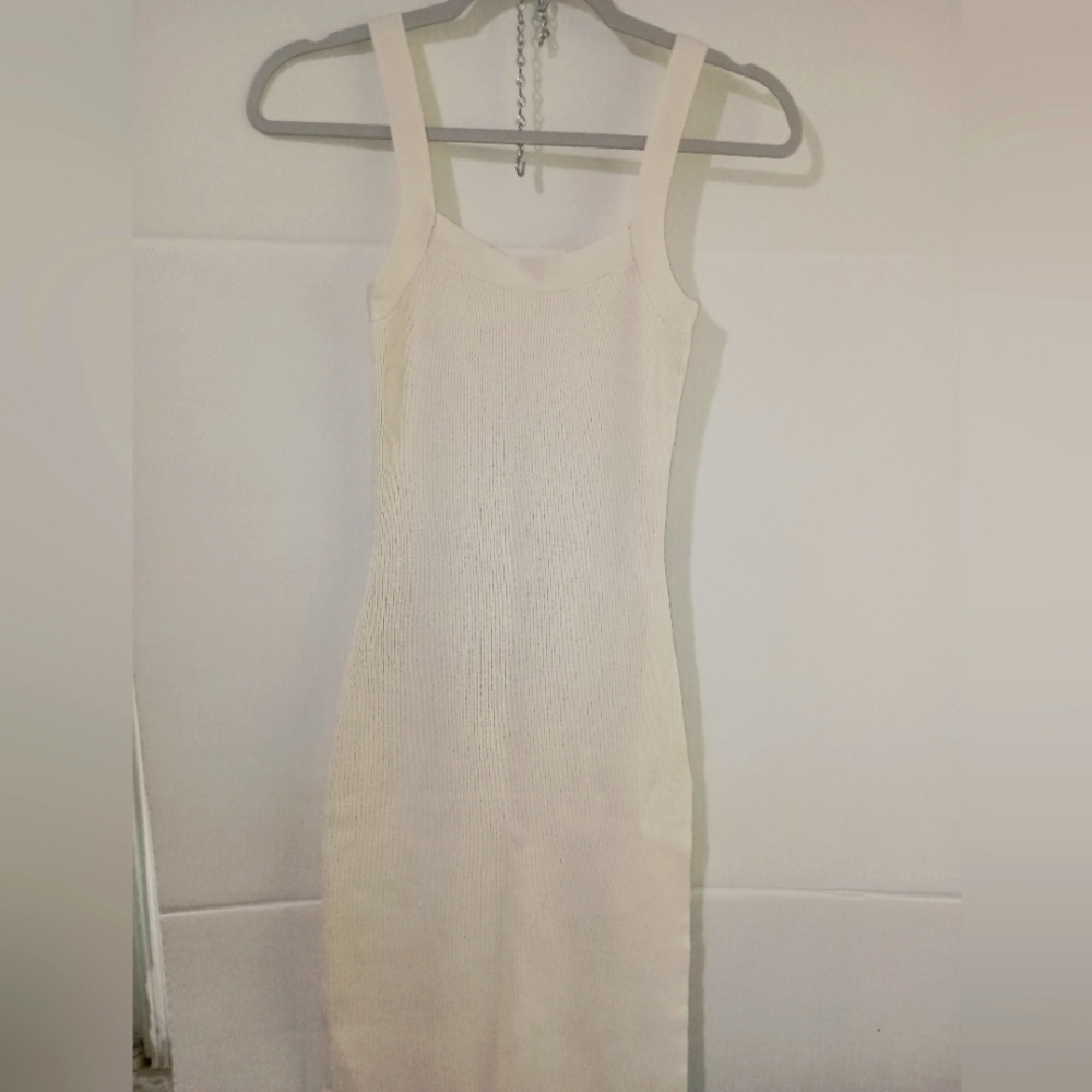 Knit tank midi dress